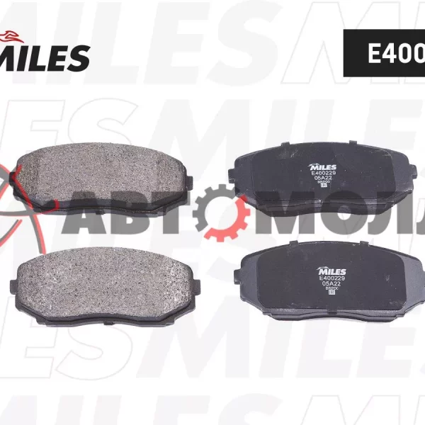 Колодки тормозные передние Miles E400229 MZ CX-7 ER/ER3P 06-, MPV LY3P 06-