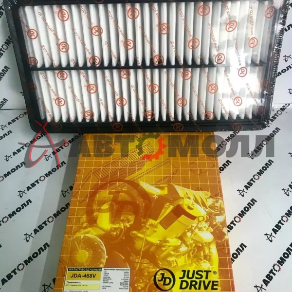 Фильтр воздушный JustDrive JDA468V Mazda Capella 2.0 98- Mazda MPV 2.0 2.5 99- FAW Besturn X80