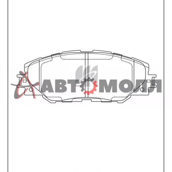 Колодки тормозные передние Toyota 0446542190 RAV4 ACA30_series/ALA30 05- X3P0070 D2268H